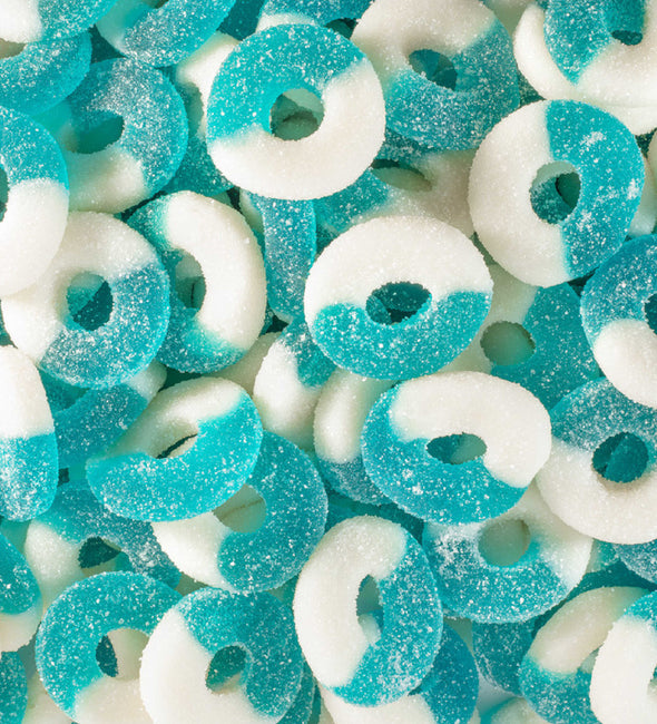 Freeze Dried Blue Raspberry Rings