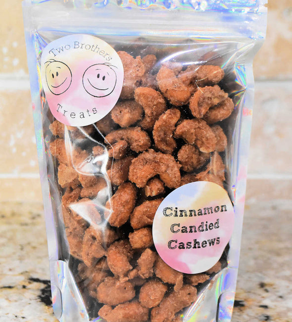 Cinnamon Sugar Candied Cashews