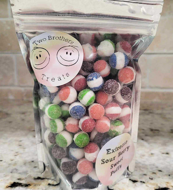 Freeze Dried Extreme Sour Berry Sweet Puffs - Two Brothers Treats