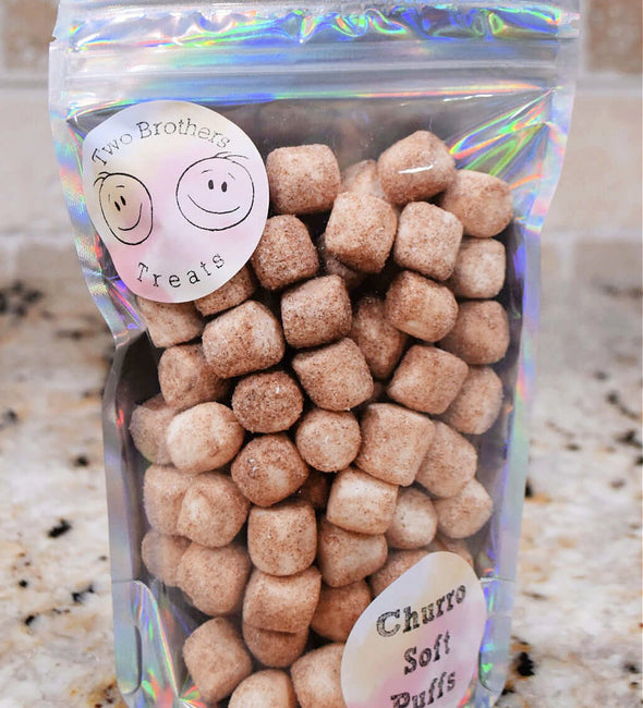 Freeze Dried Churro Mini Marshmallows - Two Brothers Treats