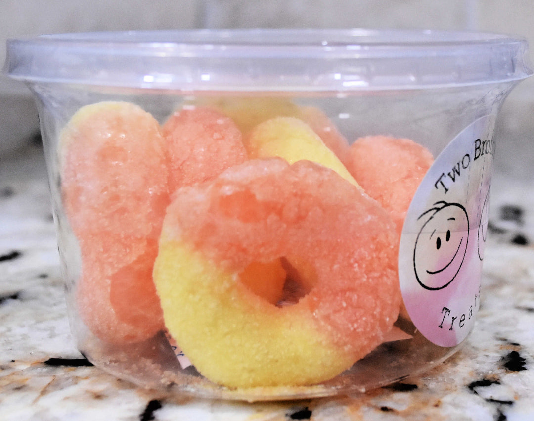 Freeze Dried Peach Rings - Two Brothers Treats