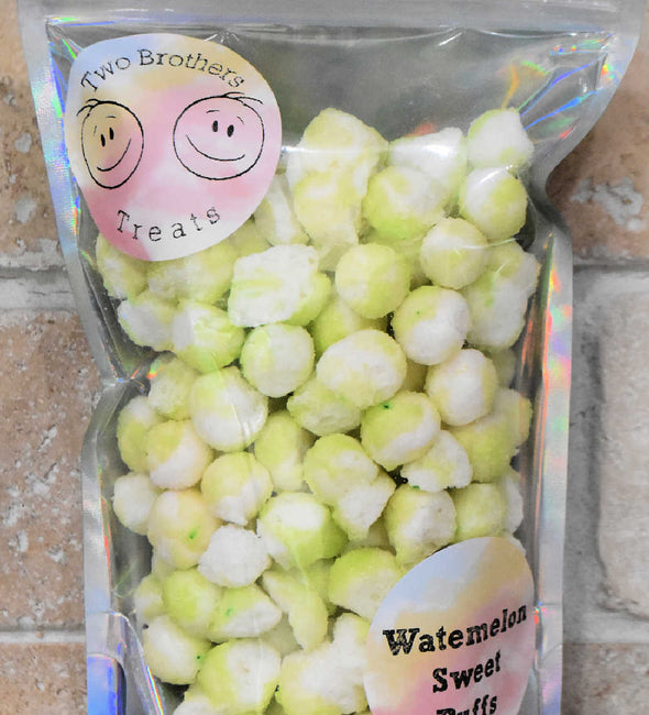 Freeze Dried Watermelon Sweet Puffs - Two Brothers Treats